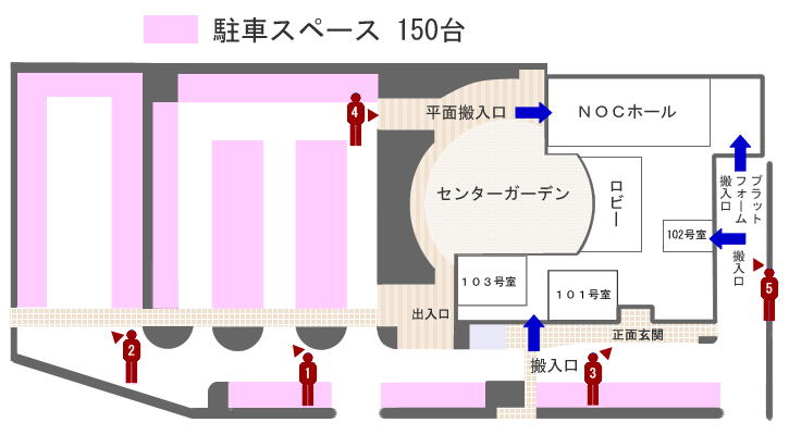 新潟卸センター駐車場地図